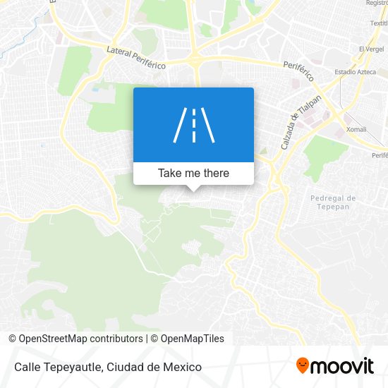 Calle Tepeyautle map