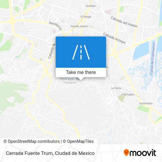 Cerrada Fuente Trum map