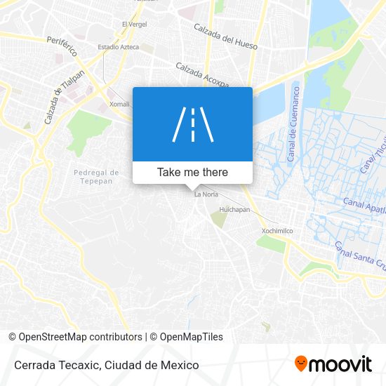 Cerrada Tecaxic map