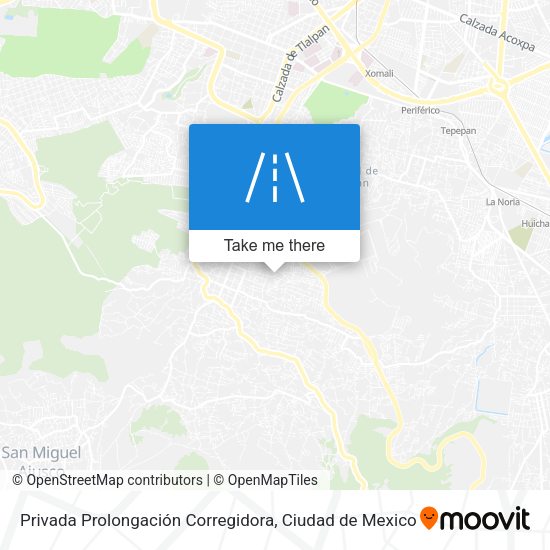 Privada Prolongación Corregidora map