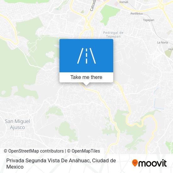 Mapa de Privada Segunda Vista De Anáhuac