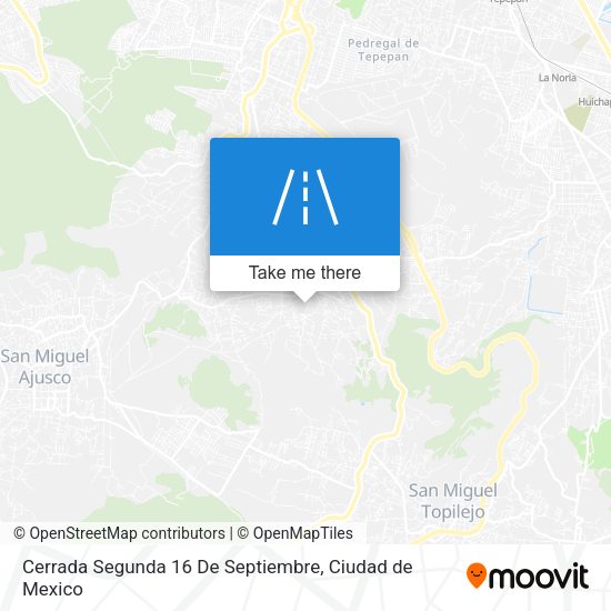 Cerrada Segunda 16 De Septiembre map