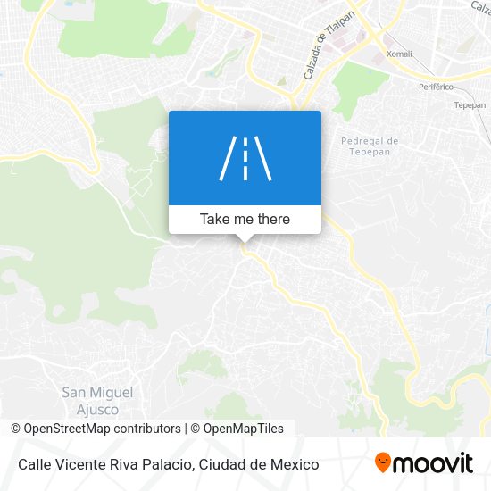 Mapa de Calle Vicente Riva Palacio