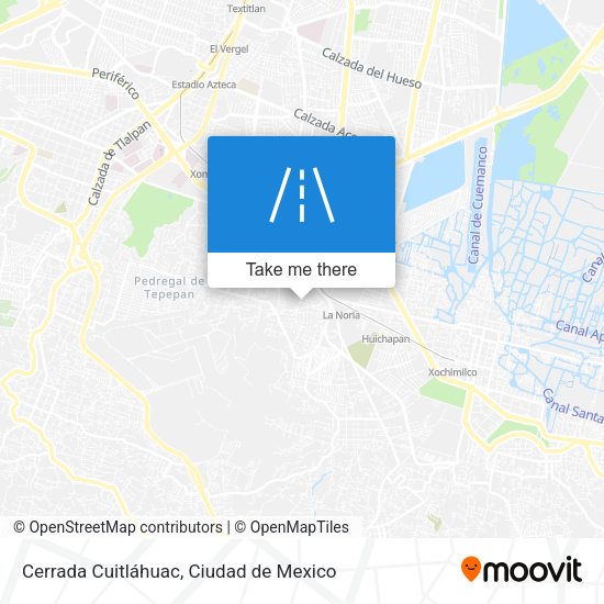 Cerrada Cuitláhuac map