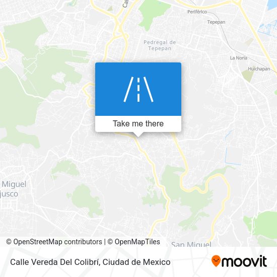 Calle Vereda Del Colibrí map
