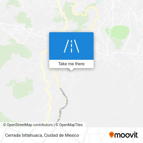 Cerrada Ixtlahuaca map