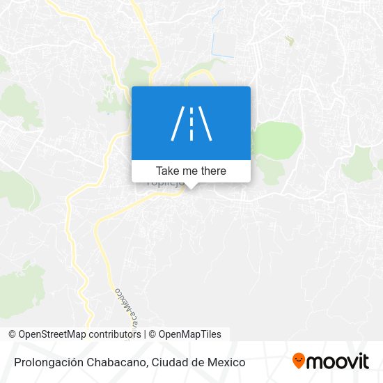 Prolongación Chabacano map