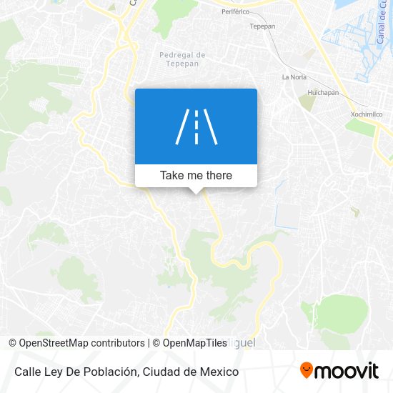 Mapa de Calle Ley De Población