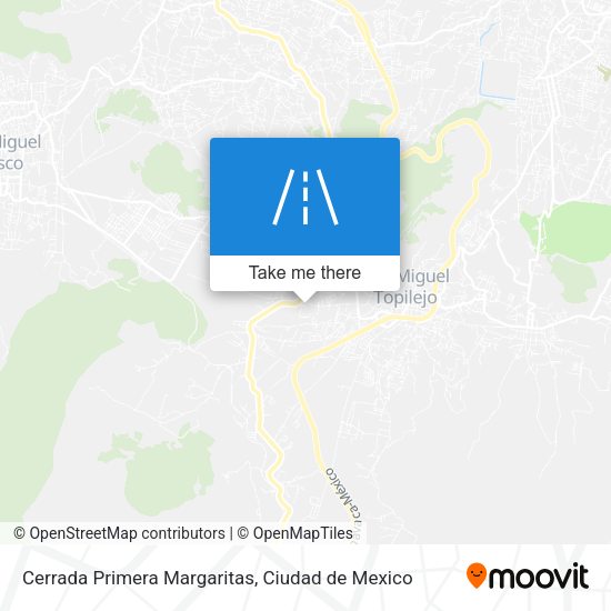 Mapa de Cerrada Primera Margaritas