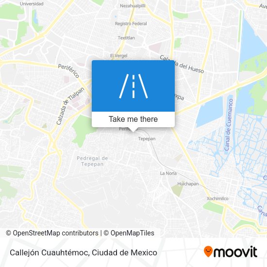 Mapa de Callejón Cuauhtémoc