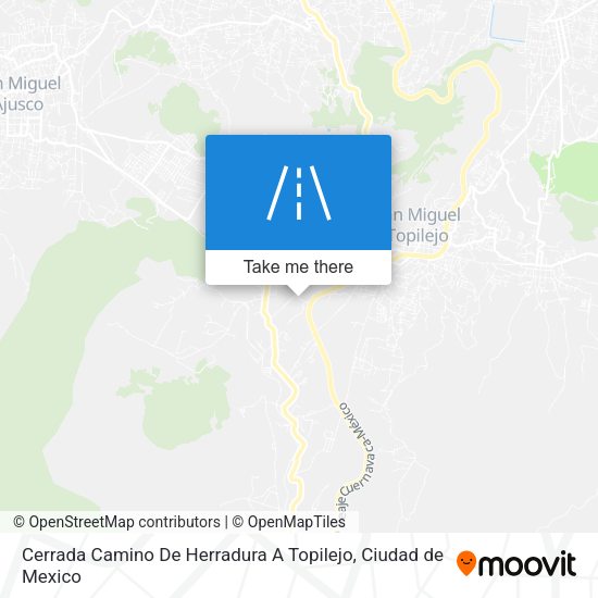 Cerrada Camino De Herradura A Topilejo map