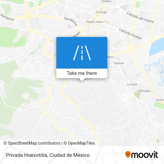Privada Huexotitla map