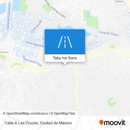 Mapa de Calle A Las Cruces