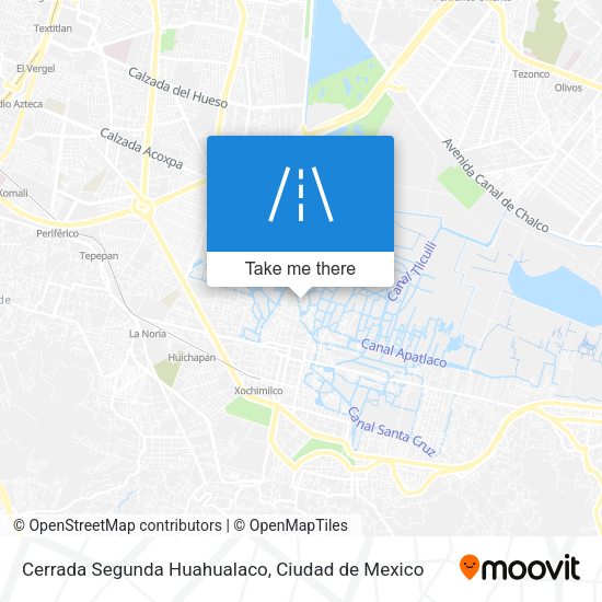 Mapa de Cerrada Segunda Huahualaco