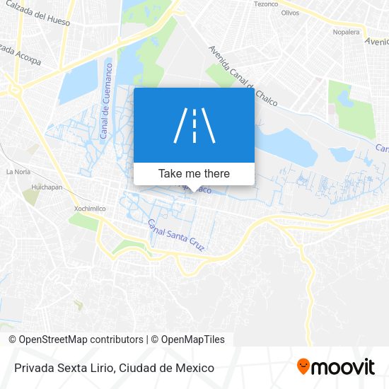 Privada Sexta Lirio map