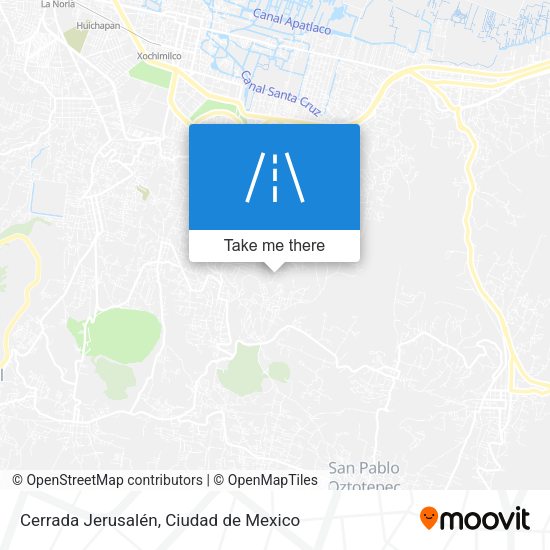 Mapa de Cerrada Jerusalén