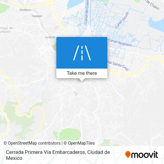 Cerrada Primera Vía Embarcaderos map