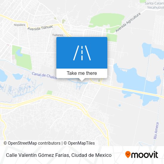 Mapa de Calle Valentín Gómez Farías