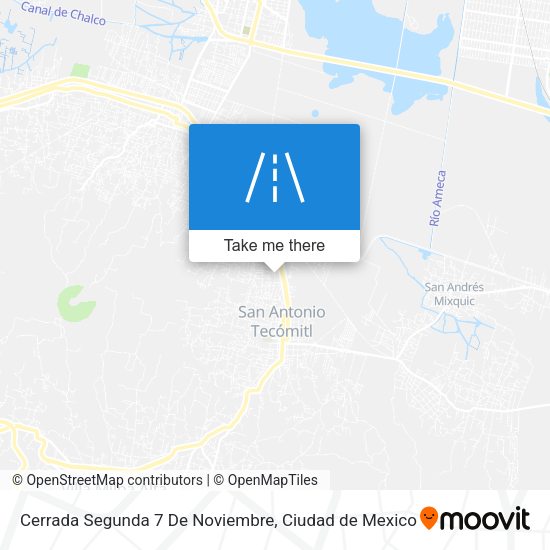 Cerrada Segunda 7 De Noviembre map