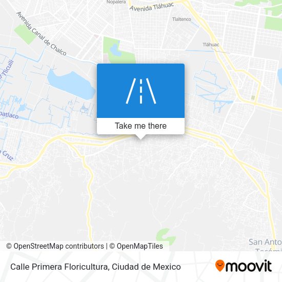 Calle Primera Floricultura map