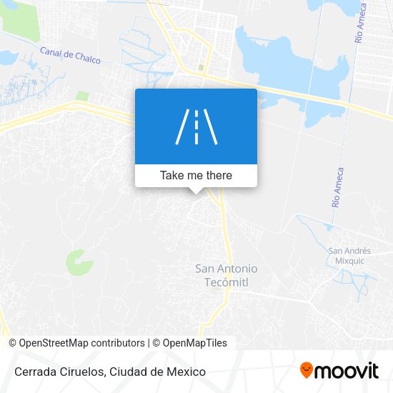 Cerrada Ciruelos map