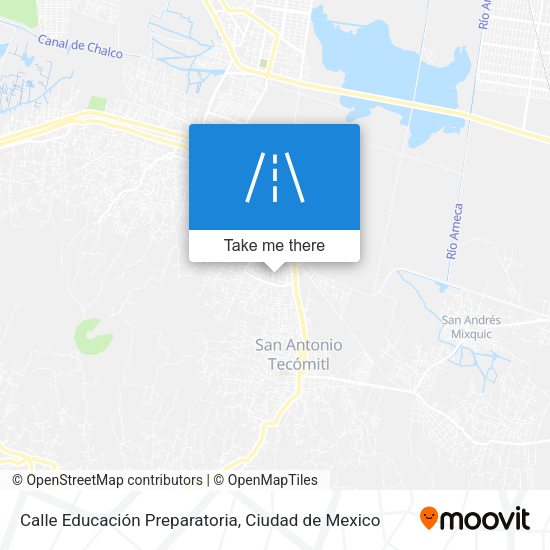 Mapa de Calle Educación Preparatoria