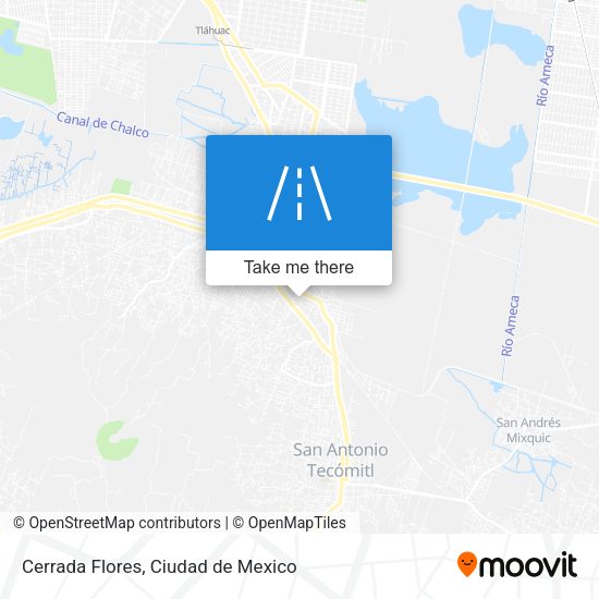 Mapa de Cerrada Flores