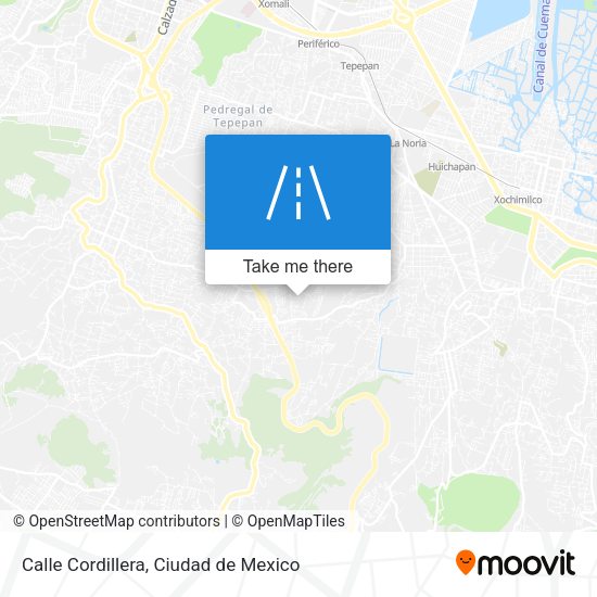 Calle Cordillera map