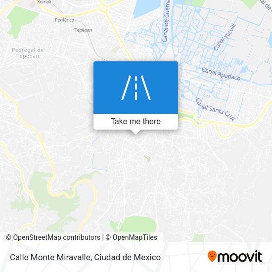 Mapa de Calle Monte Miravalle