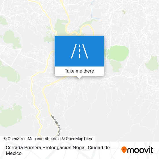 Cerrada Primera Prolongación Nogal map
