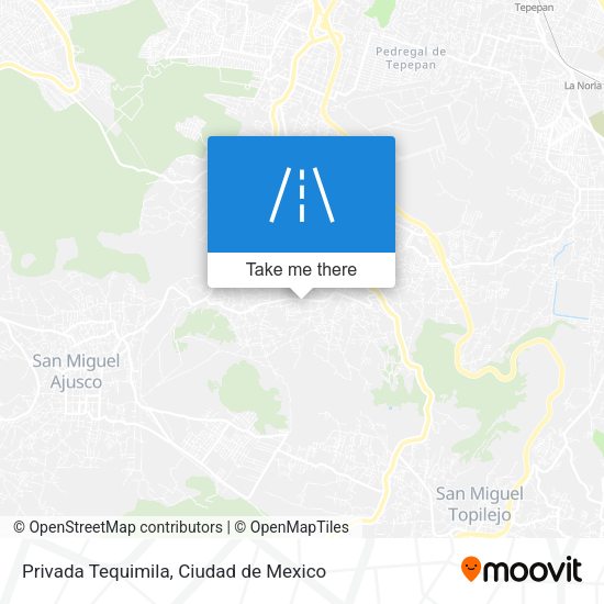 Privada Tequimila map