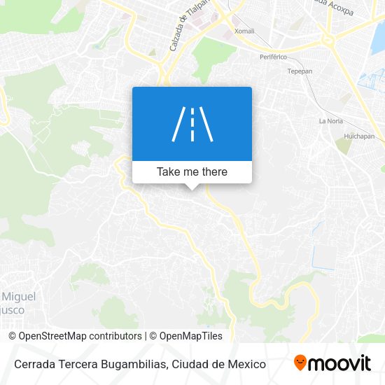 Mapa de Cerrada Tercera Bugambilias