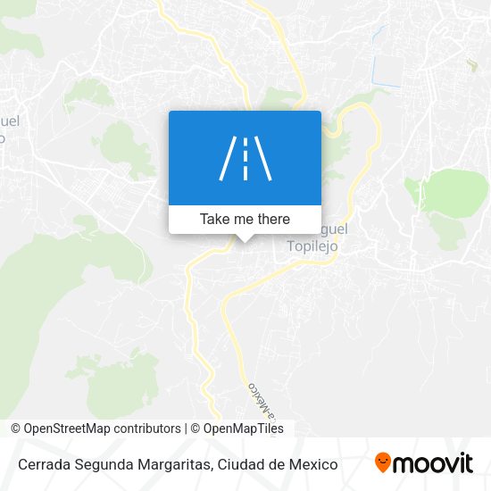 Mapa de Cerrada Segunda Margaritas