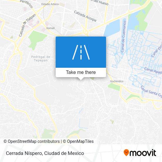 Cerrada Níspero map