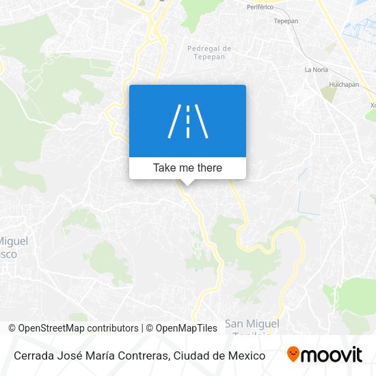 Cerrada José María Contreras map