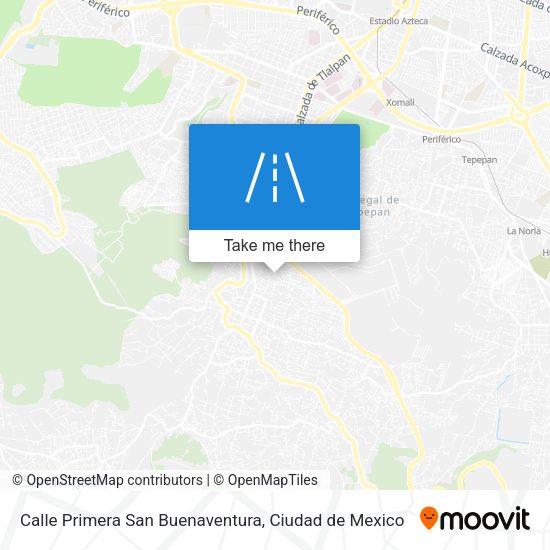 Calle Primera San Buenaventura map