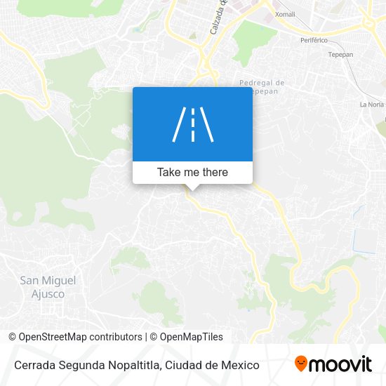 Cerrada Segunda Nopaltitla map