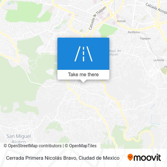 Cerrada Primera Nicolás Bravo map