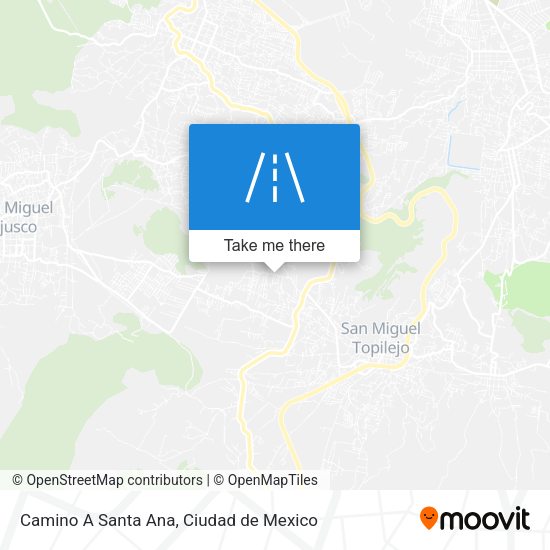 Camino A Santa Ana map