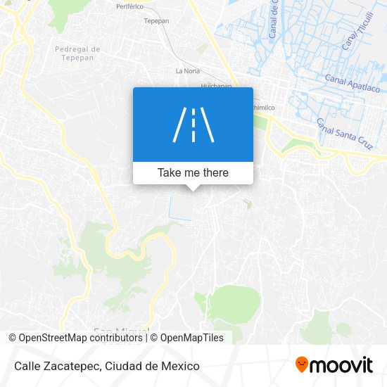 Mapa de Calle Zacatepec