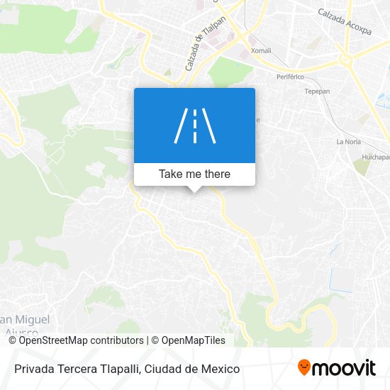 Mapa de Privada Tercera Tlapalli