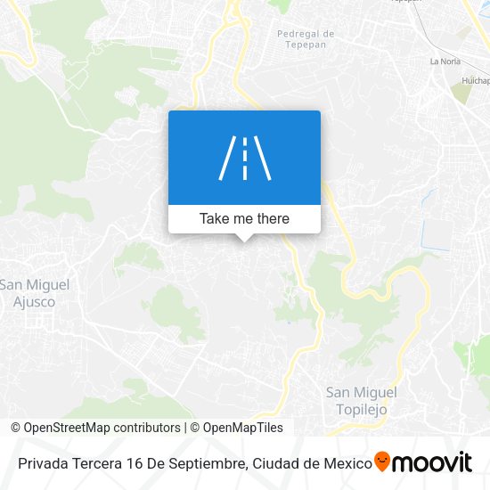 Privada Tercera 16 De Septiembre map