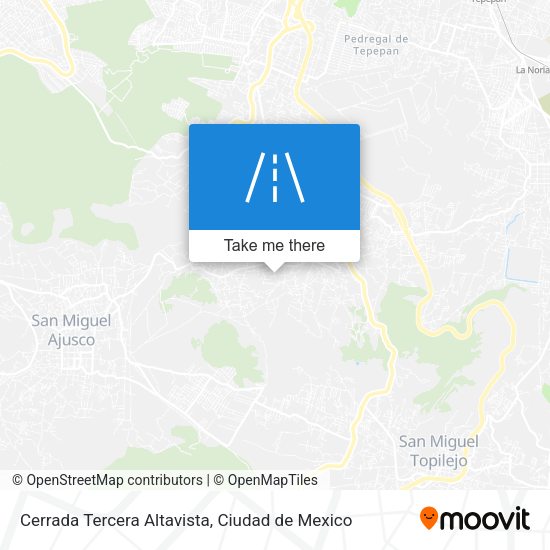 Cerrada Tercera Altavista map