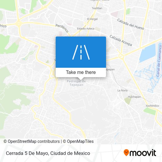 Mapa de Cerrada 5 De Mayo