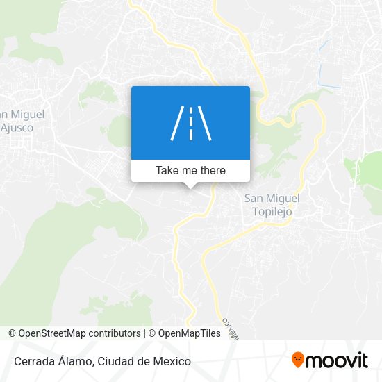 Cerrada Álamo map