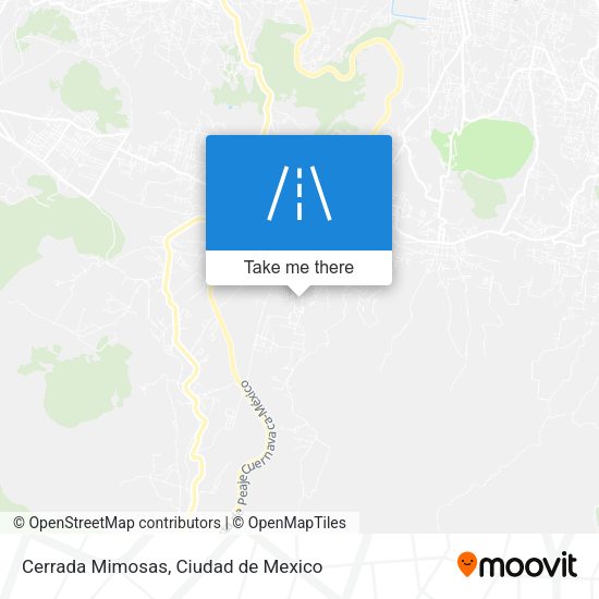 Cerrada Mimosas map