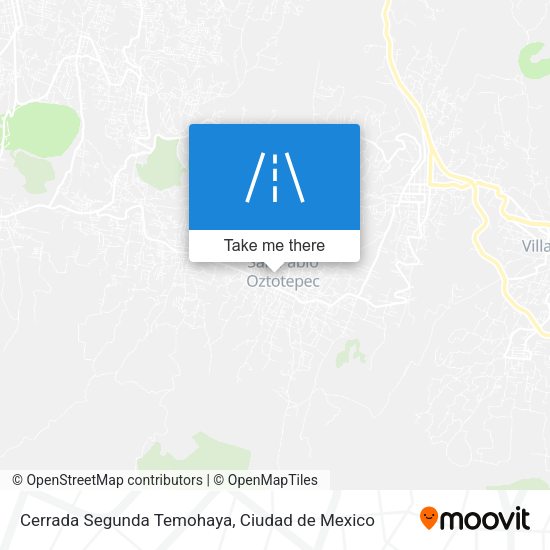 Mapa de Cerrada Segunda Temohaya