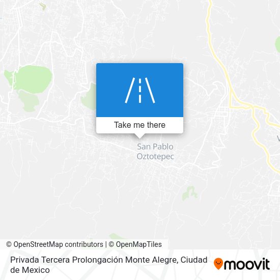 Privada Tercera Prolongación Monte Alegre map