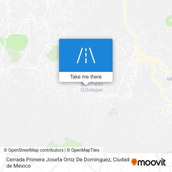 Cerrada Primera Josefa Ortiz De Domínguez map