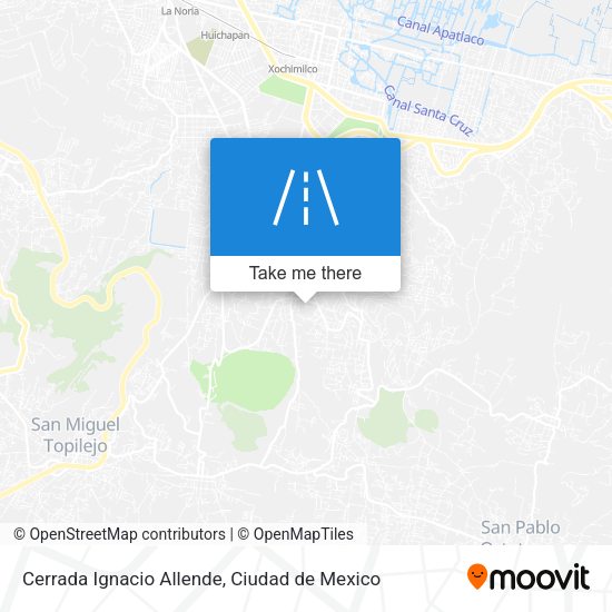 Cerrada Ignacio Allende map